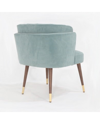 LESLIE armchair in fabric, leather or velvet in various colours