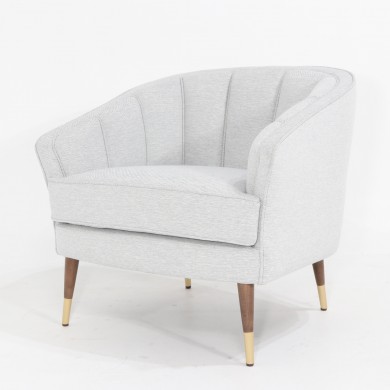 LESLIE armchair with armrests in fabric, leather or velvet in