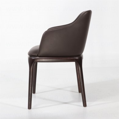 OTELLO chair WITH ARMRESTS in fabric, leather or velvet