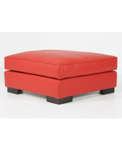 SENSE pouf in fabric, leather or velvet in various colours