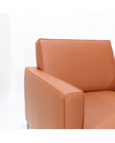 FIRENZE LISCIA armchair in fabric or leather various colours