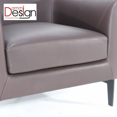 HAROLD armchair in leather in various colours