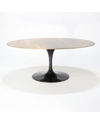 TULIP FOREST GREEN round or oval table in various sizes
