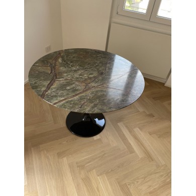 Table ronde ou ovale TULIP FOREST GREEN en différentes tailles