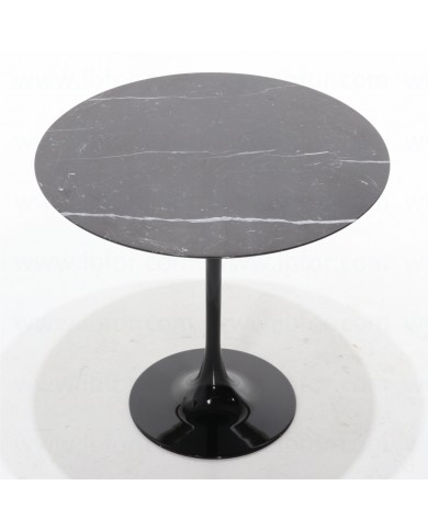 Table TULIP en marbre noir Marquinia, différentes tailles