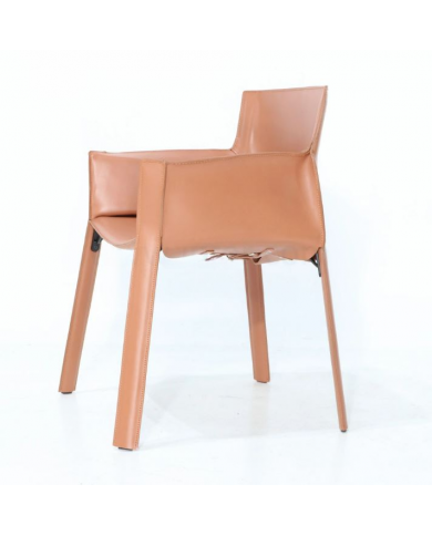 SEATTLE armchair in leather in various colours