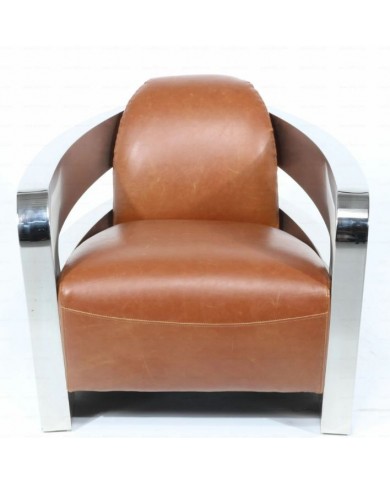 AVIATOR 2 Sessel aus Leder in verschiedenen Farben