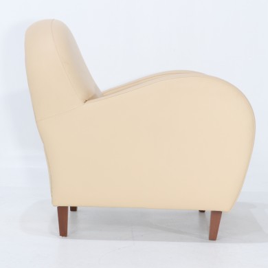 MARCY armchair in fabric, leather or velvet various colours