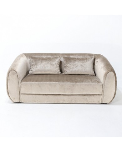 OVAL-Sofa aus Stoff, Leder oder Samt in verschiedenen Farben