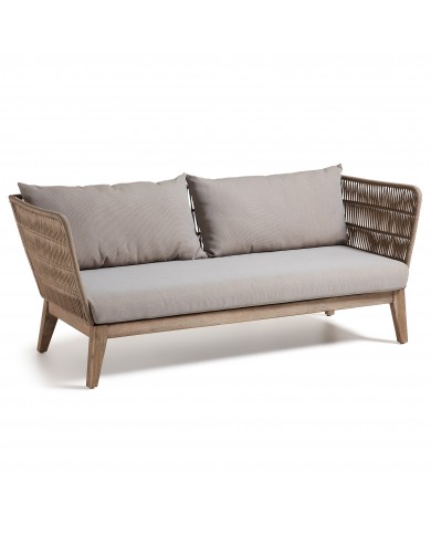 BELLANDO 3-Sitzer-Sofa aus Akazienholz und Seil