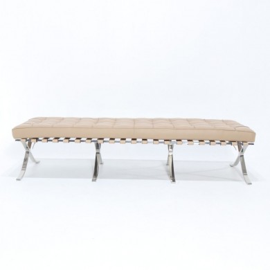 Barcelona leather bench (3 places)