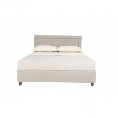 CHERIE double bed in fabric, leather or velvet in various