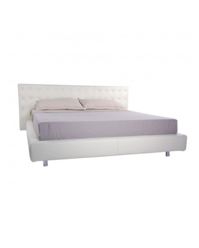 PARIS double bed in fabric, leather or velvet in various colours