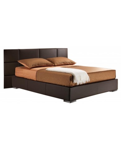 SOFIA double bed in leather in various colours