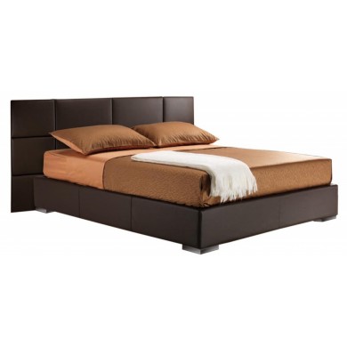 SOFIA double bed in leather in various colours