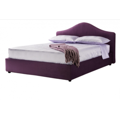 HEART double bed in fabric, leather or velvet in various colours