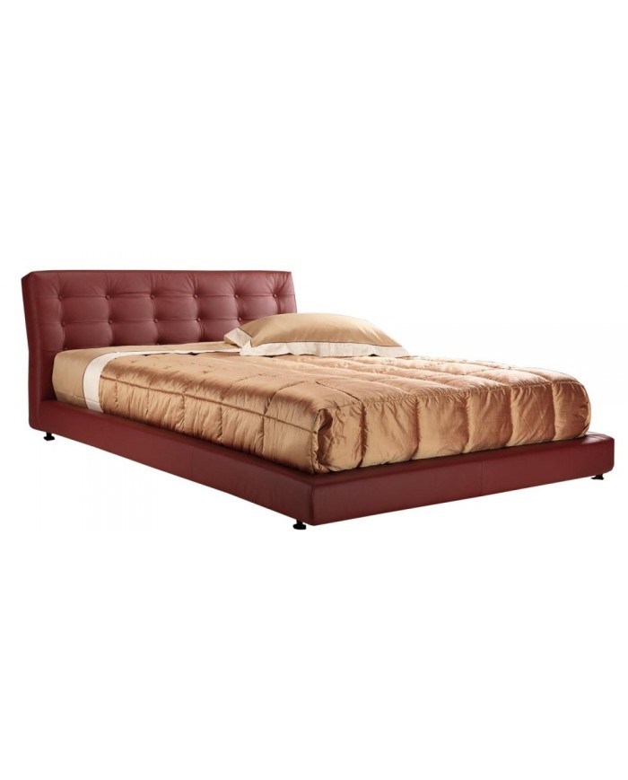 CAMBRIDGE double bed in fabric, leather or velvet in various