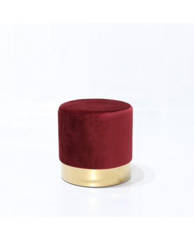 SALONE pouf in fabric, leather or velvet in various colours