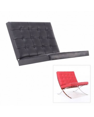 Replacement BARCELONA armchair cushions in leather in various