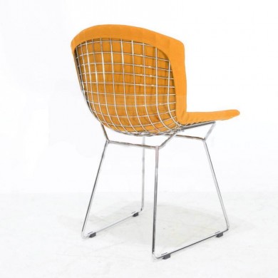 BERTOIA chair covered in various colored fabric
