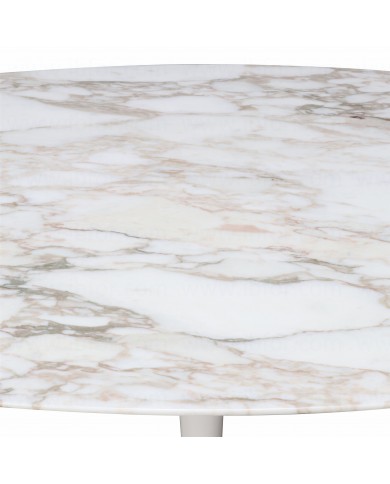 Tavolo TULIP tondo/ovale in marmo Calacatta Oro varie misure