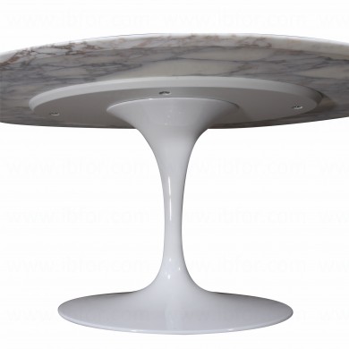 Runder/ovaler TULIP-Tisch aus Calacatta Oro-Marmor