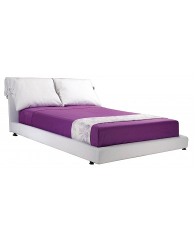 ELISIUM double bed in fabric, leather or velvet in various