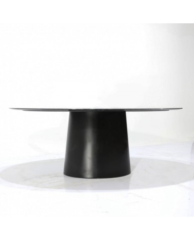 ANDROMEDA table in Black Guinea marble, various sizes