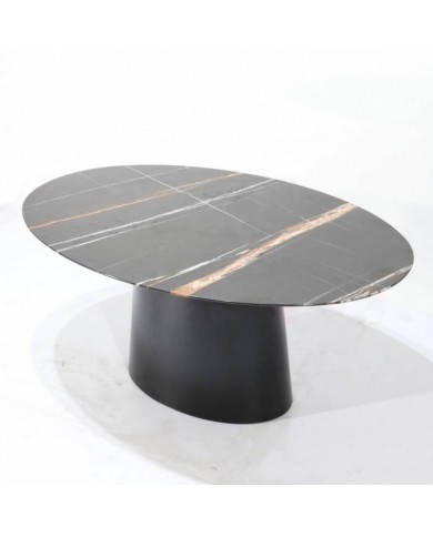 Table ANDROMEDA en marbre Noir de Guinée, différentes tailles