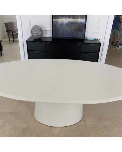 ANDROMEDA round or oval liquid laminate table in various sizes
