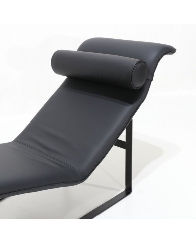 Chaise longue ARCHI en tissu, cuir ou velours, différentes