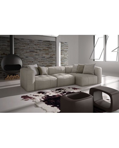 BOLLA modular sofa in tufted leather - SEE MODULE PRICE TABLE