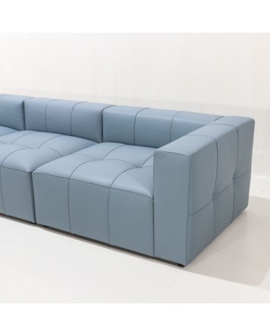 BOLLA modular sofa in tufted leather - SEE MODULE PRICE TABLE