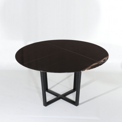 Table ronde AVA avec plateau en marbre, différentes tailles et