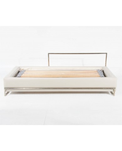EILEEN GRAY sofa bed with container in leather in various