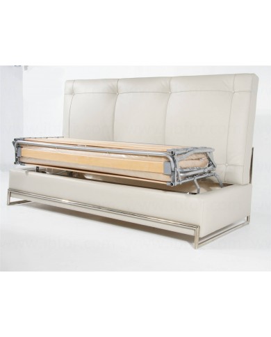Canapé-lit EILEEN GRAY avec conteneur en cuir de différentes