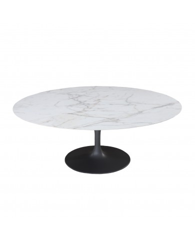 Table TULIP avec plateau en céramique en différentes finitions