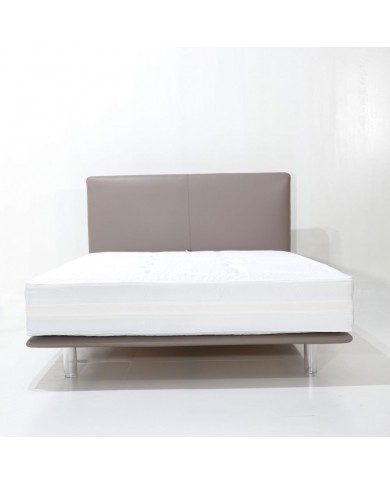 ESSENTIAL 110 double bed in fabric, leather or velvet in