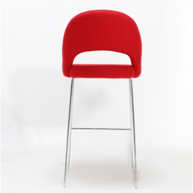 EXECUTIVE stool in fabric, leather or velvet, various colours