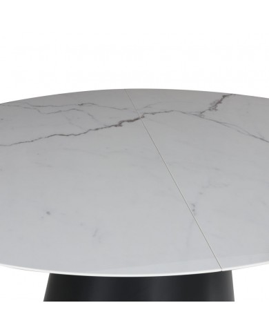 AUSZIEHBARER ANDROMEDA-Tisch mit runder/ovaler Platte aus
