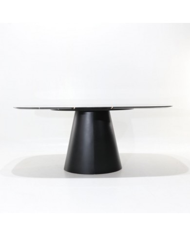Table en céramique en forme de tonneau ANDROMEDA en différentes