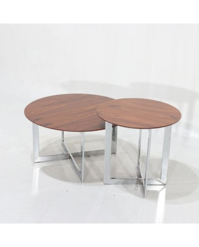 Set of 2 SIDNEY wooden tables in various sizes and finishes