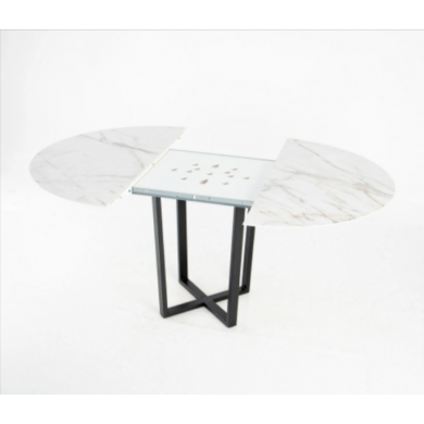 AVA round extendable ceramic table in various finishes and sizes