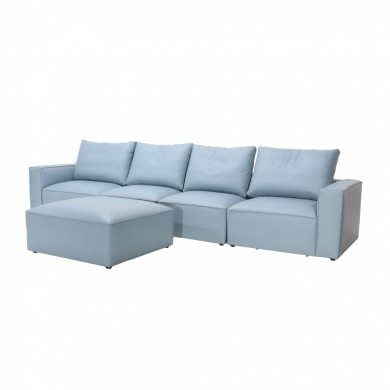 BOLLA RULLO composition sofa in fabric, leather or velvet in