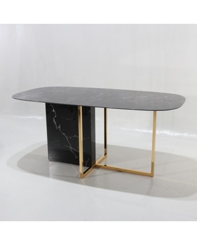MINERVA table with barrel top in ceramic various sizes and
