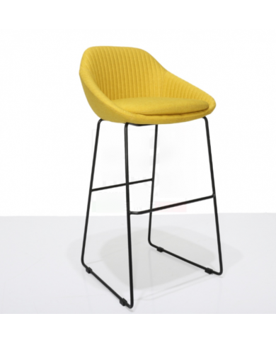 MANGO stool in fabric, leather or velvet various colours