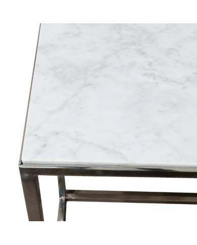 ZINC console with marble top in various finishes