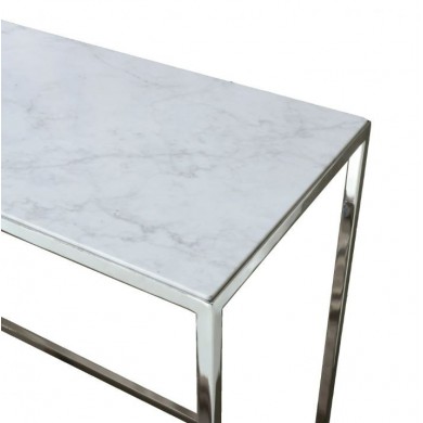 ZINC console with marble top in various finishes