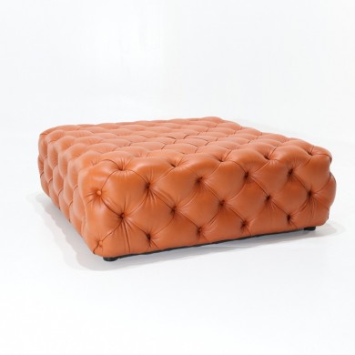 CHESTER XL pouf in leather in various colours