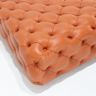 CHESTER XL pouf in leather in various colours